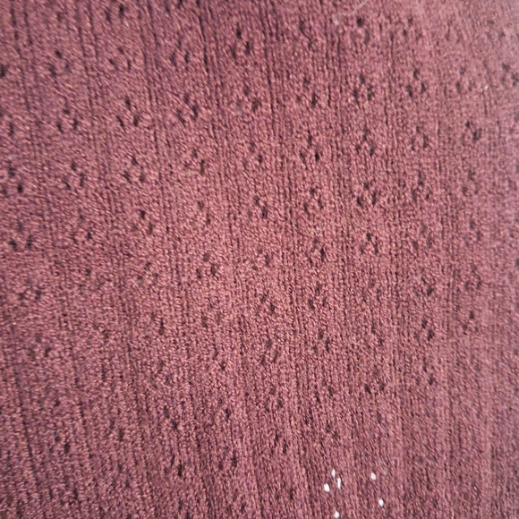 Women's Burgundy Sweater - Picture 2 of 7